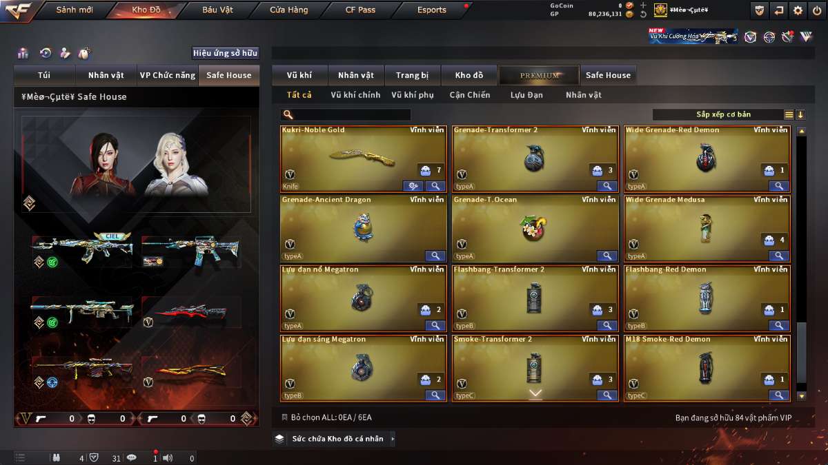 shop acc cf uy tin gia re